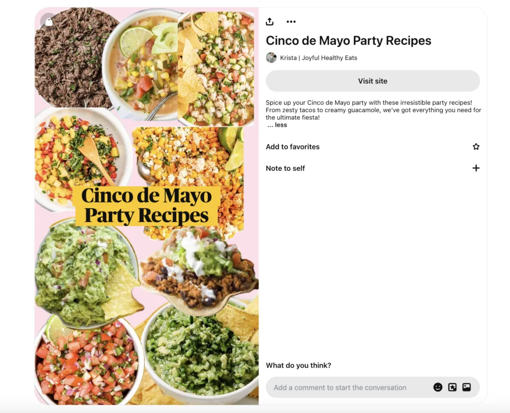 An example of a pinterest collage pin featuring various design elements.